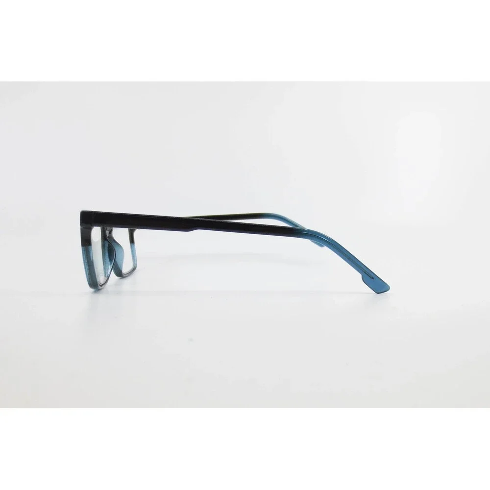 KP 20236 Black Blue Rectangular Eyeglass Frames 47-16-135 Modern Two Tone